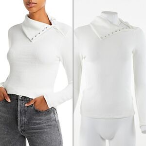 Enza Costa Split Collar Top